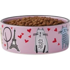 Frisco Paris Non-skid Ceramic Cat Dish -Pet Supplies Discount Store 256117 PT3. AC SS1800 V1615311168