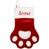 Frisco Sherpa Plaid Paw Holiday Personalized Dog & Cat Stocking -Pet Supplies Discount Store 257135 MAIN. AC SS1800 V1701981307