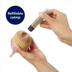 Frisco Birthday Cupcake Plush Cat Toy With Refillable Catnip -Pet Supplies Discount Store 264456 PT2. AC SS1800 V1691785246