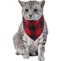 Red Buffalo Plaid Dog & Cat Bandana 13 Red Buffalo Plaid Dog & Cat Bandana -Pet Supplies Discount Store 267899 PT3. AC SS1800 V1637727460