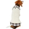 Frisco Cream Cable Knit Dog & Cat Sweater, White/Red Plaid 2 Frisco Cream Cable Knit Dog & Cat Sweater, White/Red Plaid -Pet Supplies Discount Store 268057 MAIN. AC SS1800 V1628629892