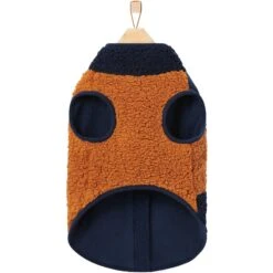 Frisco Lightweight Colorblock Dog & Cat Zippered Sherpa Fleece Vest, Blue/Brown -Pet Supplies Discount Store 268191 PT5. AC SS1800 V1628827943