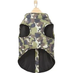 Frisco Mediumweight Camo Print Insulated Dog & Cat Zippered Coat, Green -Pet Supplies Discount Store 268295 PT5. AC SS1800 V1628827619