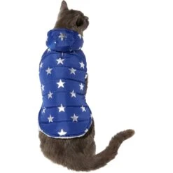 Frisco Mediumweight Metallic Star Print Insulated Dog & Cat Parka, Navy 11 Frisco Mediumweight Metallic Star Print Insulated Dog & Cat Parka, Navy -Pet Supplies Discount Store 268413 PT2. AC SS1800 V1628797317