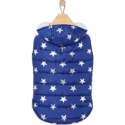 Frisco Mediumweight Metallic Star Print Insulated Dog & Cat Parka, Navy 12 Frisco Mediumweight Metallic Star Print Insulated Dog & Cat Parka, Navy -Pet Supplies Discount Store 268413 PT4. AC SS1800 V1628824388