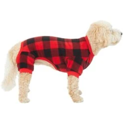 Frisco Dog & Cat Cozy Polar Fleece PJs, Red Plaid 10 Frisco Dog & Cat Cozy Polar Fleece PJs, Red Plaid -Pet Supplies Discount Store 268510 PT2. AC SS1800 V1637674301