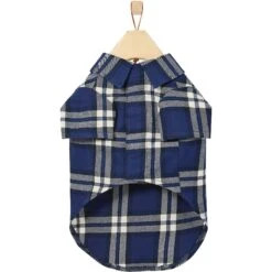 Frisco Navy Plaid Dog & Cat Flannel Shirt -Pet Supplies Discount Store 268596 PT4. AC SS1800 V1637715721