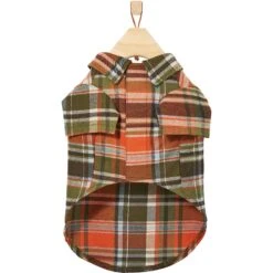 Frisco Orange & Olive Plaid Dog & Cat Flannel Shirt 15 Frisco Orange & Olive Plaid Dog & Cat Flannel Shirt -Pet Supplies Discount Store 268612 PT4. AC SS1800 V1637646113