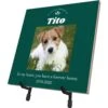 Frisco Personalized "Forever Home" Memorial Ceramic Photo Tile With Stand, 8" X 10" -Pet Supplies Discount Store 268719 MAIN. AC SS1800 V1619197913