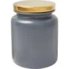 Frisco Modern Gold Rim Ceramic Treat Jar -Pet Supplies Discount Store 270190 MAIN. AC SS1800 V1620685036