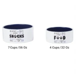 Frisco Food & Paw Non-skid Ceramic Dog Bowl -Pet Supplies Discount Store 270195 PT5. AC SS1800 V1620912525