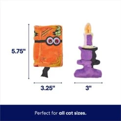 Frisco Halloween Enchanted Book & Candle Plush Cat Toy With Catnip, 2 Count 7 Frisco Halloween Enchanted Book & Candle Plush Cat Toy With Catnip, 2 Count -Pet Supplies Discount Store 270321 PT1. AC SS1800 V1689876608