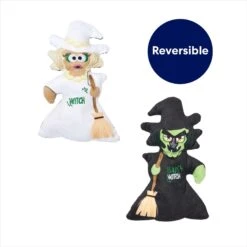 Frisco Halloween Good Witch, Bad Witch Reversible Plush Squeaky Dog Toy -Pet Supplies Discount Store 270429 PT2. AC SS1800 V1690911211