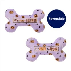 Frisco Halloween My First Halloween Bone Reversible Plush Squeaky Dog Toy -Pet Supplies Discount Store 270452 PT2. AC SS1800 V1689877614
