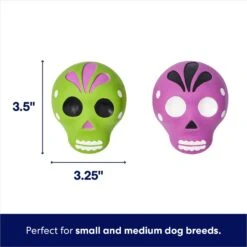 Frisco Halloween Sugar Skulls Latex Squeaky Dog Toy 7 Frisco Halloween Sugar Skulls Latex Squeaky Dog Toy -Pet Supplies Discount Store 270518 PT1. AC SS1800 V1689877601