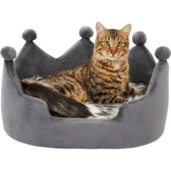 Frisco Faux Fur Crown Pillow Cat & Dog Bed -Pet Supplies Discount Store 270886 PT3. AC SS1800 V1626294188