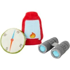 Frisco Camping Compass & Lantern Plush Cat Toy With Catnip, 2 Count