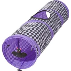 Frisco Halloween Checkered Foldable Play Tunnel Cat Toy With Catnip -Pet Supplies Discount Store 271304 PT2. AC SS1800 V1690571954