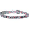 Frisco Rose Polyester Personalized Breakaway Cat Collar With Bell -Pet Supplies Discount Store 271600 MAIN. AC SS1800 V1620498772