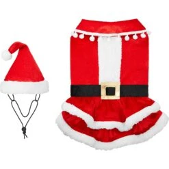Frisco Mrs. Claus Dog & Cat Costume 11 Frisco Mrs. Claus Dog & Cat Costume -Pet Supplies Discount Store 276150 PT4. AC SS1800 V1631573670