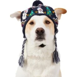 Frisco Jolly Snowman Dog & Cat Knitted Hat -Pet Supplies Discount Store 276303 PT2. AC SS1800 V1631298383