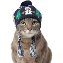 Frisco Jolly Snowman Dog & Cat Knitted Hat -Pet Supplies Discount Store 276303 PT3. AC SS1800 V1631298427