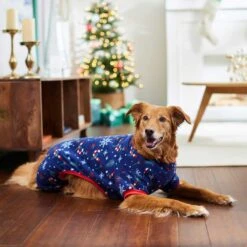 Frisco Snowy Nights Dog & Cat Cozy Polar Fleece PJs -Pet Supplies Discount Store 276448 PT5. AC SS1800 V1637672189