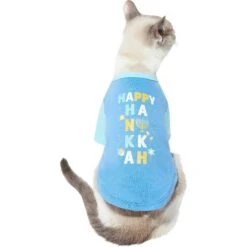 Frisco Happy Hanukkah Dog & Cat T-shirt -Pet Supplies Discount Store 276480 PT2. AC SS1800 V1637725916