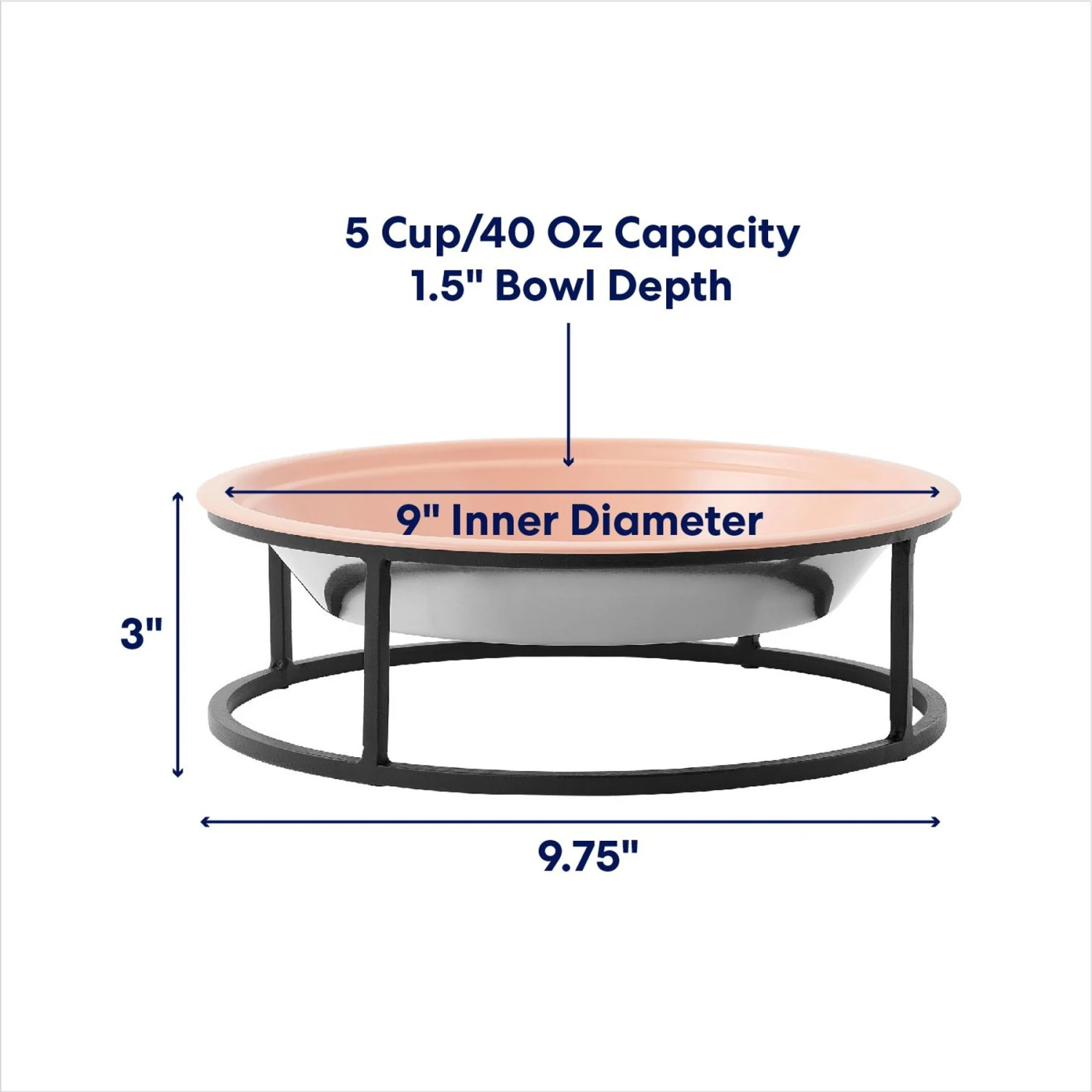 Frisco Elevated Non-skid Stainless Steel Dog & Cat Bowl 4 Frisco Elevated Non-skid Stainless Steel Dog & Cat Bowl - Image 2