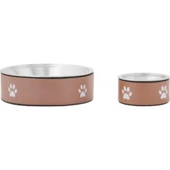 Frisco Paw Print Non-Skid Stainless Steel Dog & Cat Bowl -Pet Supplies Discount Store 277546 PT5. AC SS1800 V1627936032