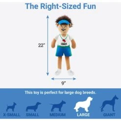 Frisco Gym Teacher Plush Squeaky Dog Toy -Pet Supplies Discount Store 279447 PT1. AC SS1800 V1629824195