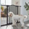 Frisco Metal Pattern Extra Wide Auto-close Dog Gate -Pet Supplies Discount Store 280285 MAIN. AC SS1800 V1627400777