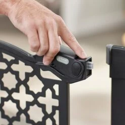 Frisco Metal Pattern Extra Wide Auto-close Dog Gate -Pet Supplies Discount Store 280285 PT4. AC SS1800 V1627400531