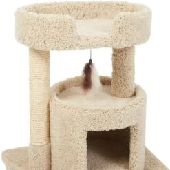 Frisco 27-in Real Carpet Cat Tree With Condo And Oval Perch 8 Frisco 27-in Real Carpet Cat Tree With Condo And Oval Perch -Pet Supplies Discount Store 282747 PT3. AC SS1800 V1621949602