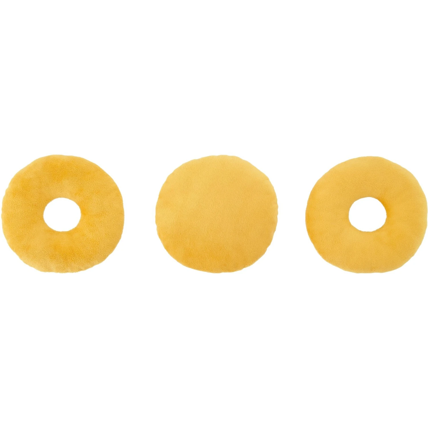 Frisco Fall Maple Bacon Donuts Plush Squeaky Dog Toy, 3 Count 4 Frisco Fall Maple Bacon Donuts Plush Squeaky Dog Toy, 3 Count - Image 2