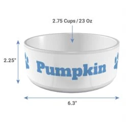 Frisco Paw Print Ceramic Personalized Dog Bowl -Pet Supplies Discount Store 286982 PT3. AC SS1800 V1636036346