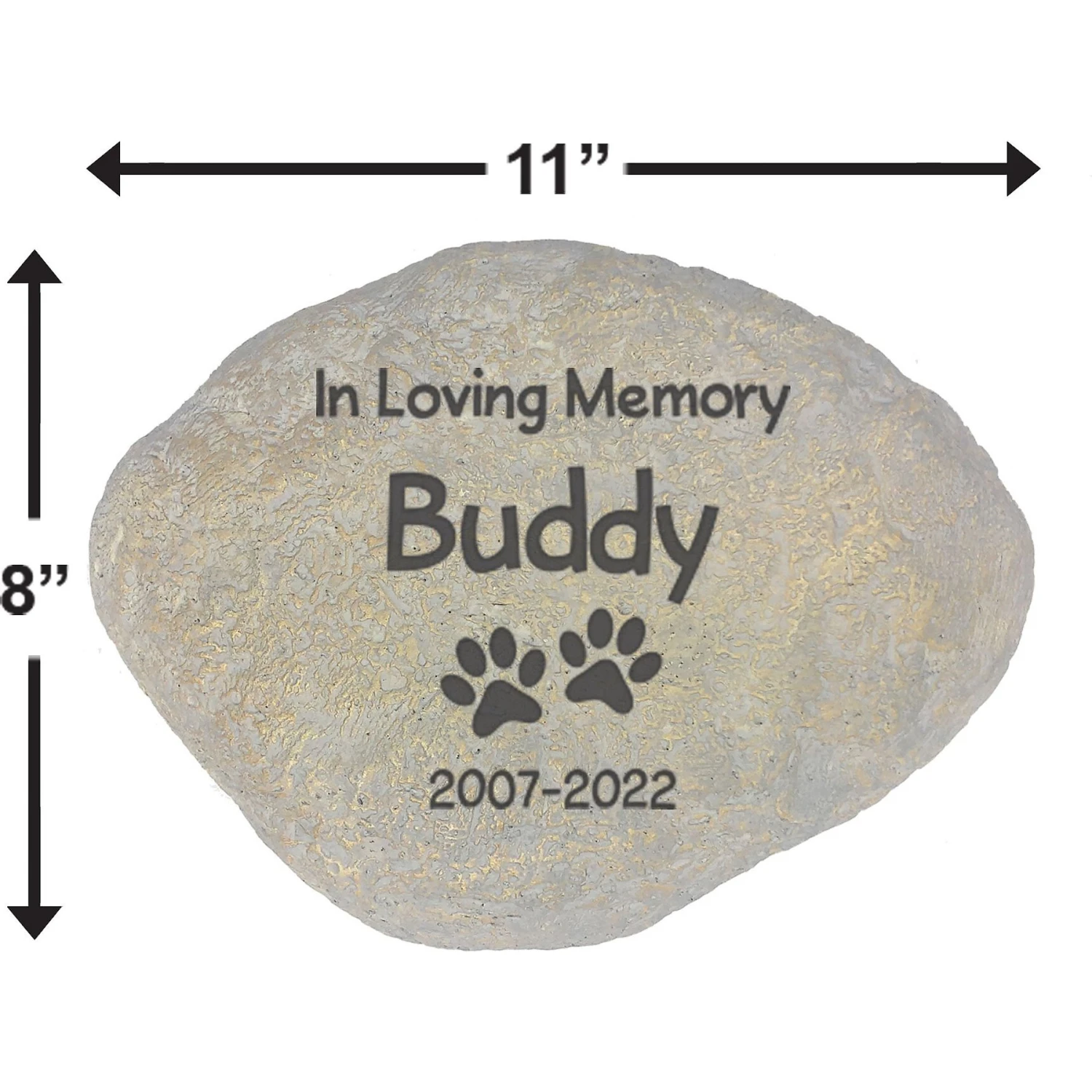 Frisco "In Loving Memory" Personalized Dog & Cat Memorial Garden Stone 4 Frisco "In Loving Memory" Personalized Dog & Cat Memorial Garden Stone - Image 2