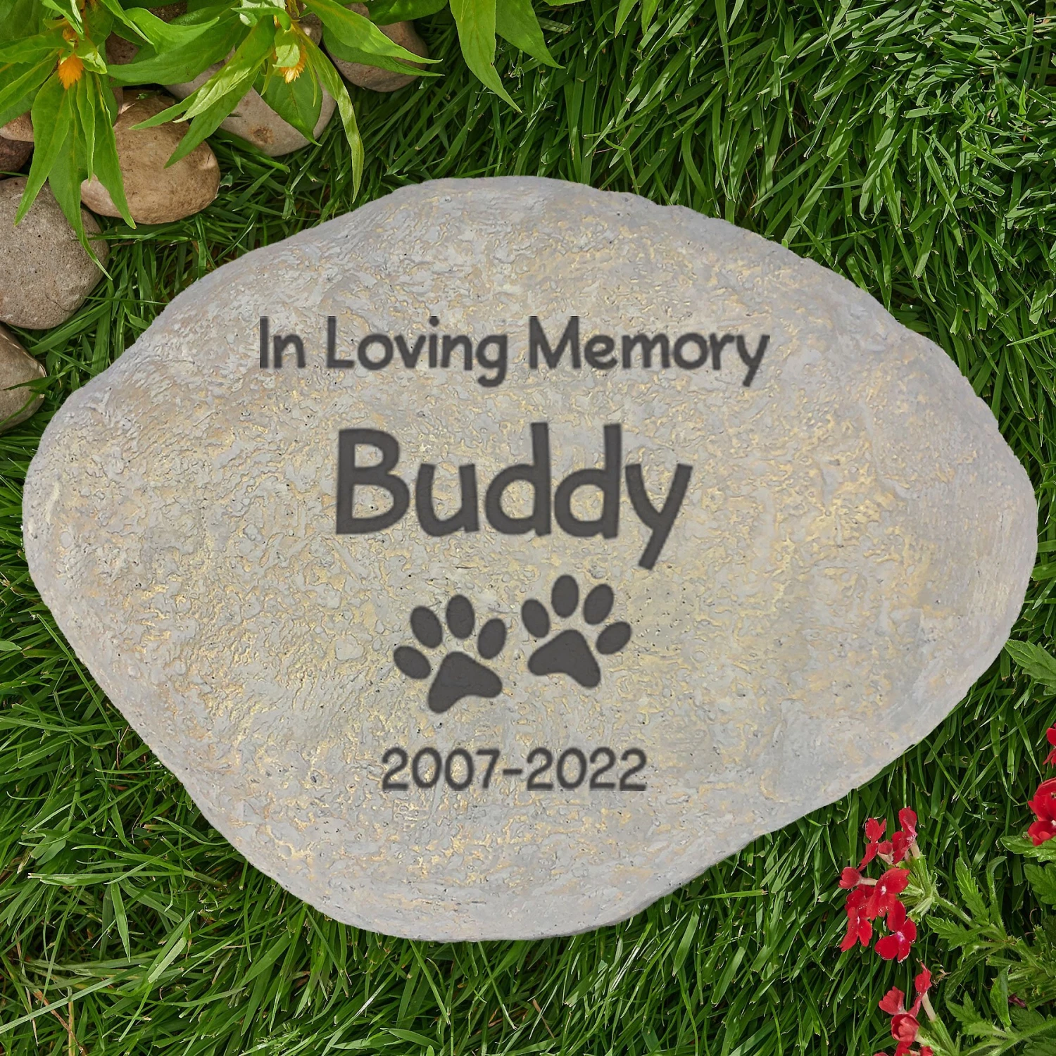 Frisco "In Loving Memory" Personalized Dog & Cat Memorial Garden Stone 5 Frisco "In Loving Memory" Personalized Dog & Cat Memorial Garden Stone - Image 3