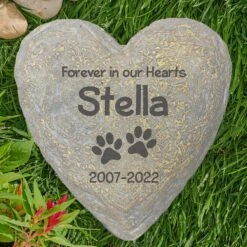 Frisco "Forever In Our Hearts" Personalized Dog & Cat Memorial Garden Stone -Pet Supplies Discount Store 287029 PT2. AC SS1800 V1645642905