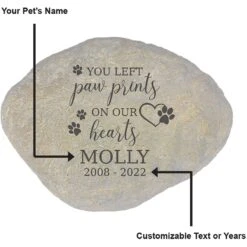 Frisco "Paws On Our Hearts" Personalized Dog & Cat Memorial Garden Stone -Pet Supplies Discount Store 287035 PT3. AC SS1800 V1645642903