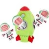 Frisco Holiday Rocket Ship Hide & Seek Puzzle Plush Squeaky Dog Toy -Pet Supplies Discount Store 287101 MAIN. AC SS1800 V1694813221