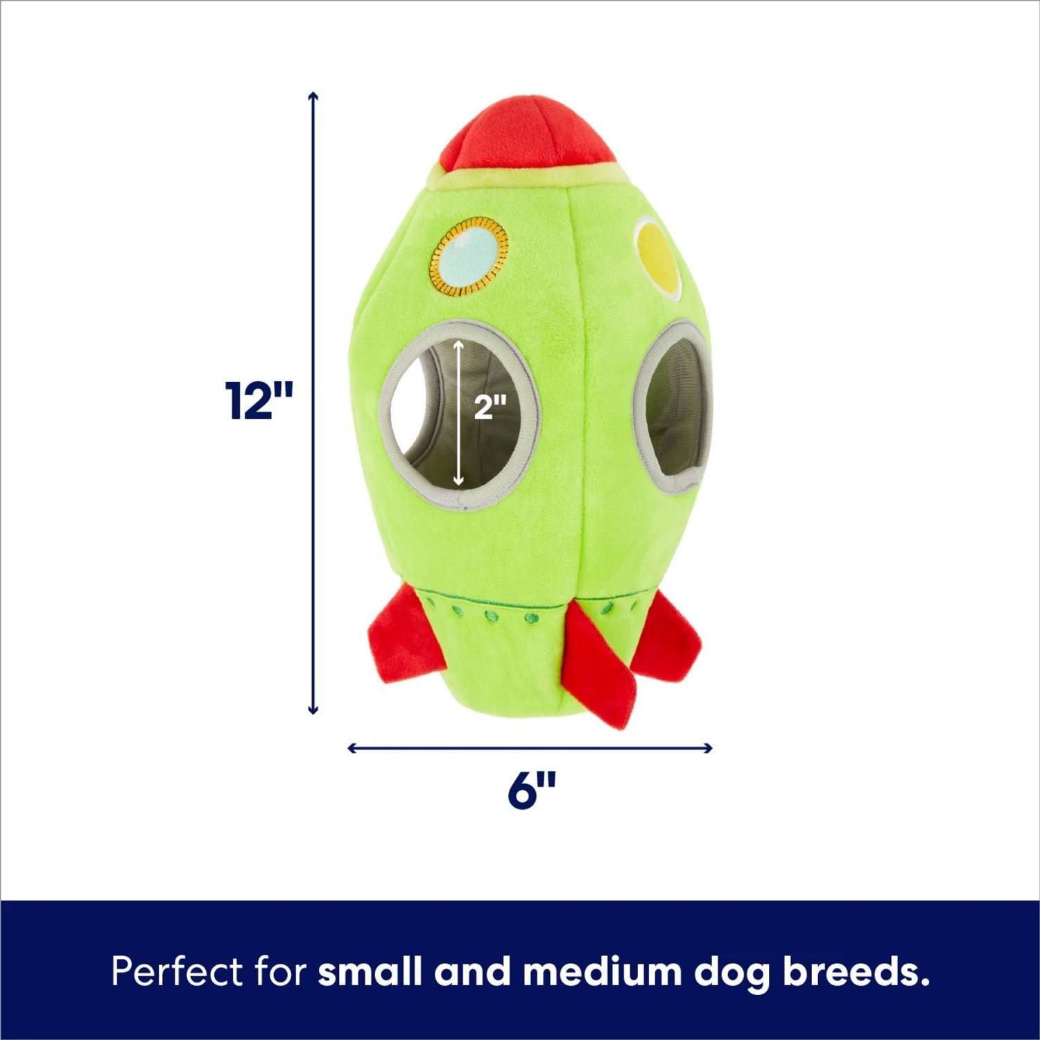 Frisco Holiday Rocket Ship Hide & Seek Puzzle Plush Squeaky Dog Toy 4 Frisco Holiday Rocket Ship Hide & Seek Puzzle Plush Squeaky Dog Toy - Image 2