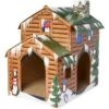 Frisco Holiday Log Cabin Cardboard Cat House 1 Frisco Holiday Log Cabin Cardboard Cat House -Pet Supplies Discount Store 287287 MAIN. AC SS1800 V1694814356
