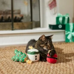 Frisco Holiday Candles Plush Cat Toy With Catnip -Pet Supplies Discount Store 287357 PT3. AC SS1800 V1632776526