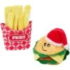Frisco Holiday Burger & Fries Plush Cat Toy With Catnip, 2 Count -Pet Supplies Discount Store 287901 MAIN. AC SS1800 V1632775422