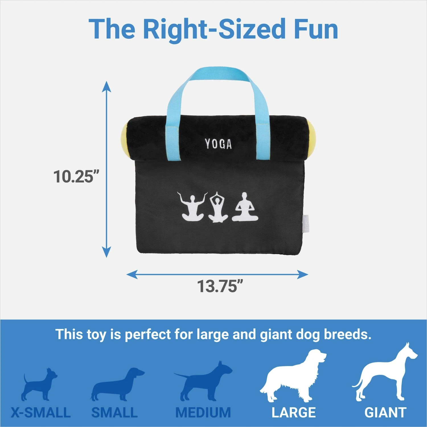 Frisco Yoga Mat Plush Squeaky Dog Toy 4 Frisco Yoga Mat Plush Squeaky Dog Toy - Image 2