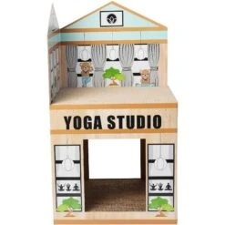 Frisco Yoga Studio Cardboard Cat House, 2-Story -Pet Supplies Discount Store 288965 PT2. AC SS1800 V1638291621