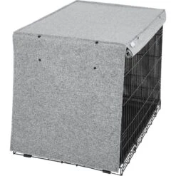 Frisco Faux Linen Dog Crate Cover -Pet Supplies Discount Store 289630 PT3. AC SS1800 V1644248867