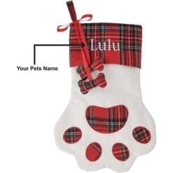 Frisco Paw Personalized Plaid Dog & Cat Stocking 7 Frisco Paw Personalized Plaid Dog & Cat Stocking -Pet Supplies Discount Store 295069 PT3. AC SS1800 V1634657029