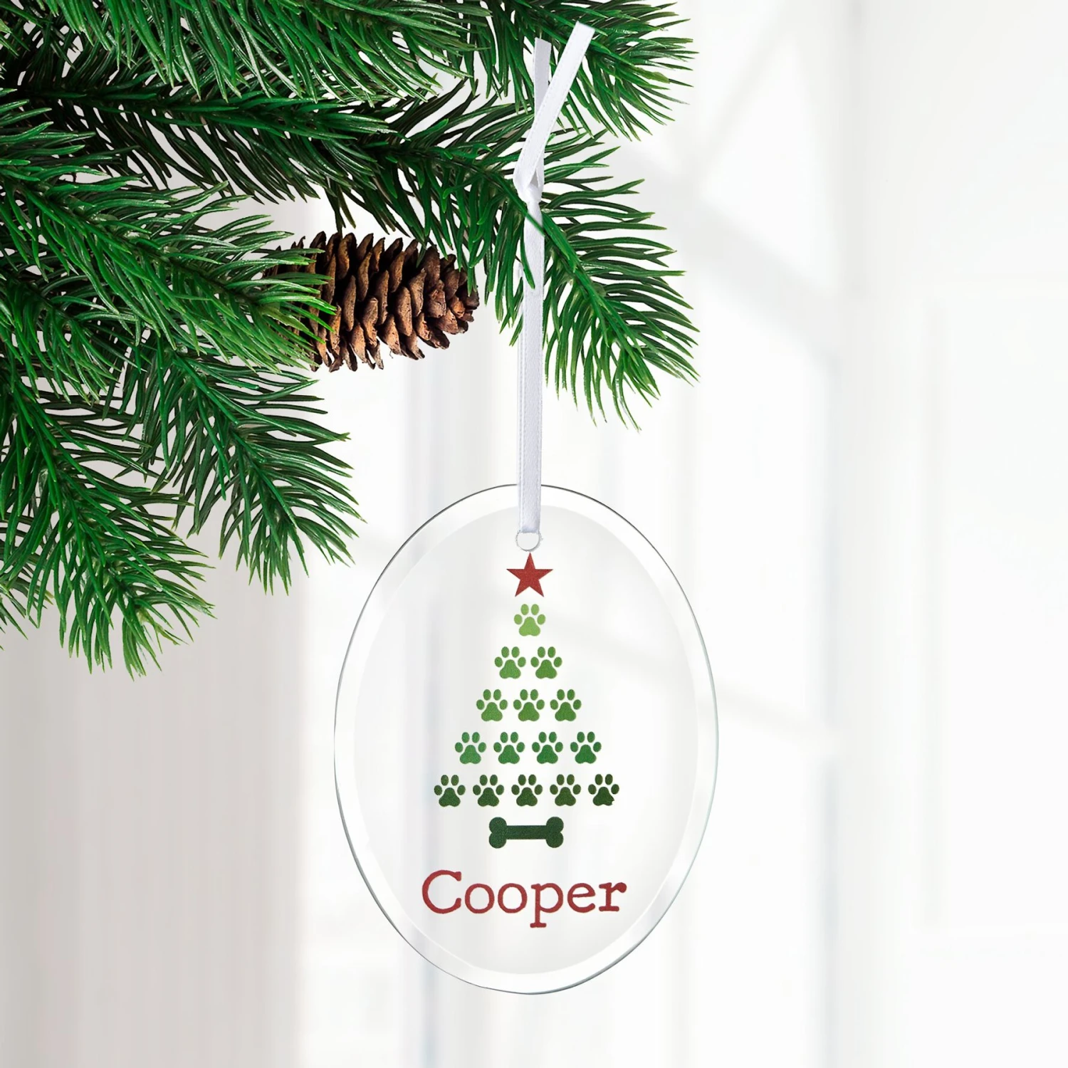 Frisco Christmas Tree Glass Personalized Ornament 5 Frisco Christmas Tree Glass Personalized Ornament - Image 3